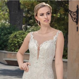 Casablanca Bridal Size 12 Light Blush/Ivory/Ivory/Silver